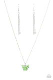 Paparazzi Butterfly Prairies Green Necklace - Glitzygals5dollarbling Paparazzi Boutique 
