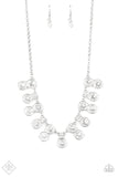 Paparazzi Top Dollar Twinkle White Necklace - Trend Blend / Fashion Fix May 2020 - Glitzygals5dollarbling Paparazzi Boutique 