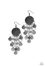 Paparazzi Turn On The BRIGHTS Black Earrings - Glitzygals5dollarbling Paparazzi Boutique 
