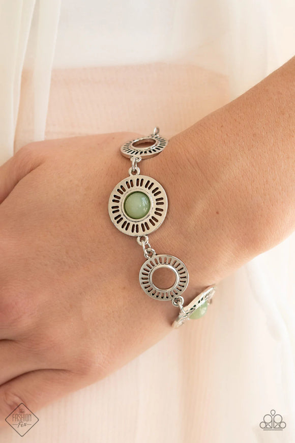 Coastal Charmer - green - Paparazzi bracelet - Glitzygals5dollarbling Paparazzi Boutique 