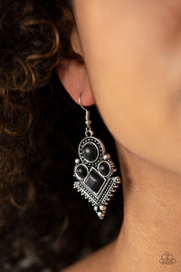 Paparazzi So Sonoran Black Earrings - Glitzygals5dollarbling Paparazzi Boutique 