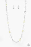 Only For Special Occasions Yellow ~ Paparazzi Necklace - Glitzygals5dollarbling Paparazzi Boutique 