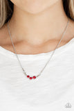 Paparazzi Sparkling Stargazer - Red Necklace - Glitzygals5dollarbling Paparazzi Boutique 