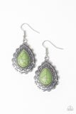 Paparazzi Mesa Mustang - Green Earrings - Glitzygals5dollarbling Paparazzi Boutique 