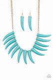 Paparazzi Necklace ~ Tusk Tundra - Blue - LOP August - Glitzygals5dollarbling Paparazzi Boutique 