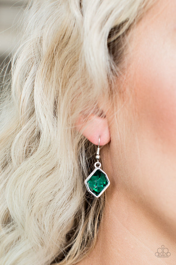 Glow it Up Green Earrings - Glitzygals5dollarbling Paparazzi Boutique 