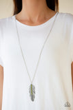 Paparazzi Sky Quest Green Feather Necklace - Glitzygals5dollarbling Paparazzi Boutique 
