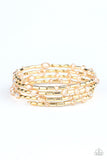 Regal Remix - gold - Paparazzi bracelet - Glitzygals5dollarbling Paparazzi Boutique 