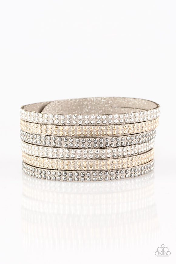 Paparazzi Fight Fire With Fire Silver Urban Bracelet - Glitzygals5dollarbling Paparazzi Boutique 