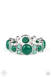 Paparazzi Celestial Escape - Green Bracelet Fashion Fix Exclusive - Glitzygals5dollarbling Paparazzi Boutique 