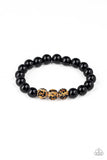 Paparazzi On Trend Twinkle Cheetah Black Beaded Bracelet - Glitzygals5dollarbling Paparazzi Boutique 