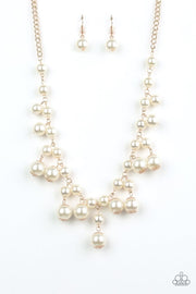 Paparazzi Soon To Be Mrs . Gold Pearl Necklace - Glitzygals5dollarbling Paparazzi Boutique 