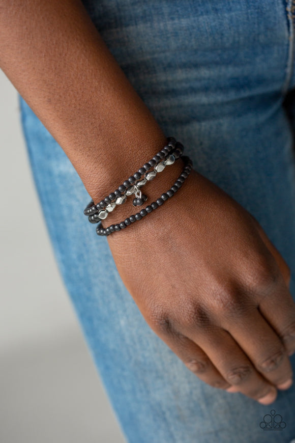 Paparazzi Tour de Tranquility Black Bracelet - Glitzygals5dollarbling Paparazzi Boutique 