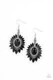 Paparazzi Big Time Twinkle – Black” Exclusive Rhinestones Earrings - Glitzygals5dollarbling Paparazzi Boutique 