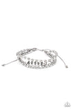 Paparazzi Ultra Modern - White - Sliding Knot Bracelet - Glitzygals5dollarbling Paparazzi Boutique 