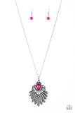 Paparazzi Inde-PENDANT Idol Pink Necklace - Glitzygals5dollarbling Paparazzi Boutique 