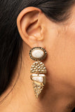 Paparazzi Earthy Extravagance - Gold - Earrings - Glitzygals5dollarbling Paparazzi Boutique 