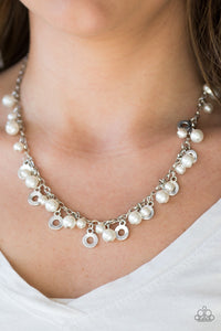 Paparazzi Elegant Ensemble White Necklace - Glitzygals5dollarbling Paparazzi Boutique 