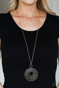 Paparazzi Running Circles In My Mind - Rose Gold - Hoops - Necklace & Earrings - Glitzygals5dollarbling Paparazzi Boutique 