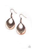 Totally Terrestrial - copper - Paparazzi earrings - Glitzygals5dollarbling Paparazzi Boutique 