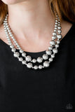 I Double Dare You Silver ~ Paparazzi Necklace - Glitzygals5dollarbling Paparazzi Boutique 