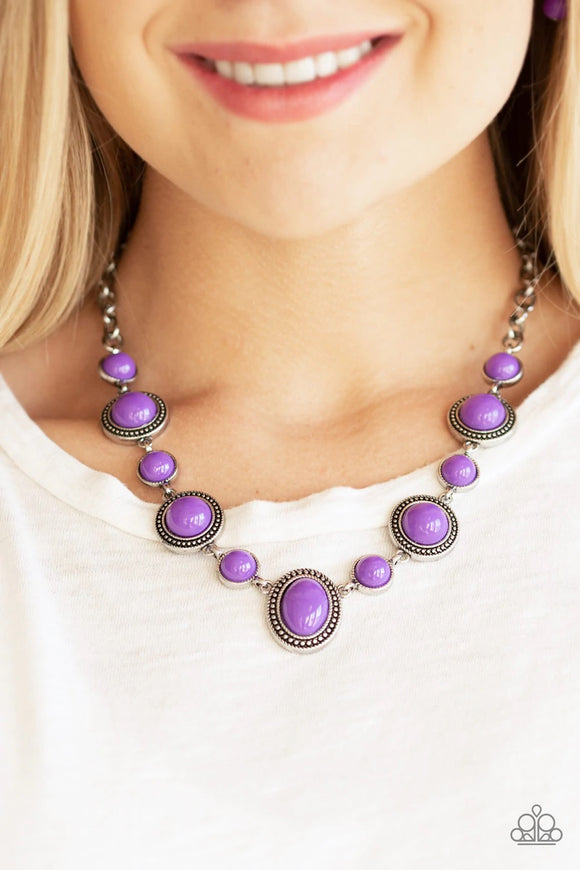 Voyager Vibes - purple - Paparazzi necklace - Glitzygals5dollarbling Paparazzi Boutique 