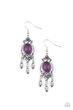 Enchantingly Environmentalist - purple - Paparazzi earrings - Glitzygals5dollarbling Paparazzi Boutique 