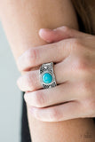 Summer Oasis Blue Ring - Glitzygals5dollarbling Paparazzi Boutique 