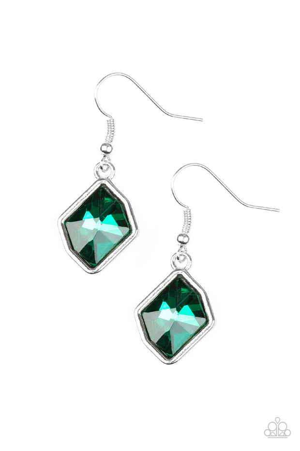 Glow it Up Green Earrings - Glitzygals5dollarbling Paparazzi Boutique 