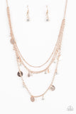 Classic Class Act - rose gold - Paparazzi necklace - Glitzygals5dollarbling Paparazzi Boutique 