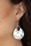 Paparazzi Earring ~ Ruffled Refinery - Silver - Glitzygals5dollarbling Paparazzi Boutique 