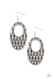 Engraved Edge - silver - Paparazzi earrings - Glitzygals5dollarbling Paparazzi Boutique 