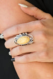 Paparazzi Sedona Sunset - Yellow Stone - Silver Ring - Glitzygals5dollarbling Paparazzi Boutique 