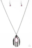 Stop, TEARDROP, and Roll Necklace Pink - Glitzygals5dollarbling Paparazzi Boutique 