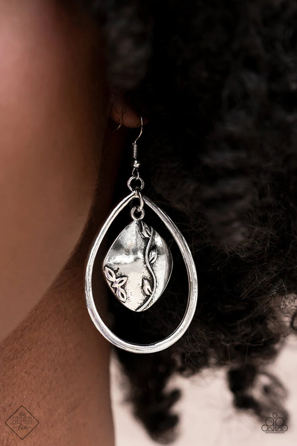 Artisan Refuge - silver - Paparazzi earrings - Glitzygals5dollarbling Paparazzi Boutique 