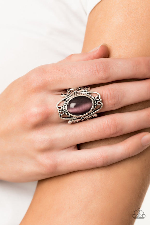 Paparazzi Fairytale Flair - Purple Cat's Eye Stone - Ring - 2019 Convention Exclusive - Glitzygals5dollarbling Paparazzi Boutique 