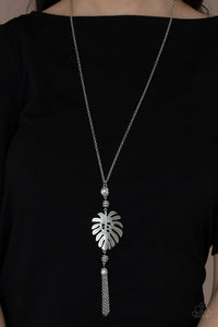 Palm Promenade Silver ~ Paparazzi Necklace - Glitzygals5dollarbling Paparazzi Boutique 