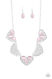 Paparazzi East Coast Essence - Pink - Moonstone - Necklace & Earrings - Glitzygals5dollarbling Paparazzi Boutique 