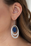 Paparazzi Seaside Spinster - Blue Earrings - Glitzygals5dollarbling Paparazzi Boutique 