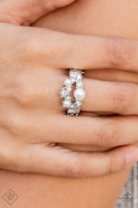 A-List Ambience White ~ Paparazzi Ring - Glitzygals5dollarbling Paparazzi Boutique 