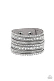 Paparazzi All Hustle and Hairspray Silver Urban Bracelet - Glitzygals5dollarbling Paparazzi Boutique 