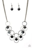 Paparazzi Ask and You SHELL Receive - Black Shell Necklace - Glitzygals5dollarbling Paparazzi Boutique 