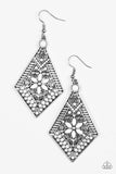 Paparazzi “Stay Wild, Wildflower” White Earrings - Glitzygals5dollarbling Paparazzi Boutique 