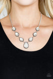 Paparazzi Socialite Social White Necklace - Glitzygals5dollarbling Paparazzi Boutique 