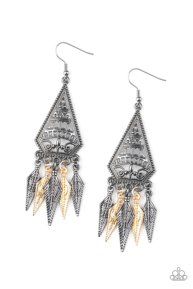 Paparazzi Me Oh MAYAN Earrings Multi - Glitzygals5dollarbling Paparazzi Boutique 