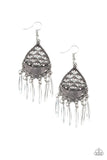 Paparazzi Wolf Den Silver Gray Earrings - Glitzygals5dollarbling Paparazzi Boutique 