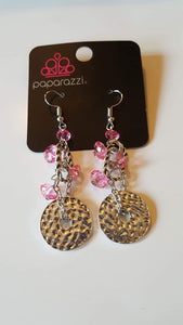 Paparazzi Seaside Catch Pink Earrings Exclusive - Glitzygals5dollarbling Paparazzi Boutique 