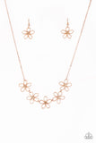Hoppin Hibiscus - copper - Paparazzi necklace - Glitzygals5dollarbling Paparazzi Boutique 