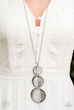 Paparazzi Buckle Down - Silver Necklace & Earrings - Trend Blend / Fashion Fix March 2020 - Glitzygals5dollarbling Paparazzi Boutique 