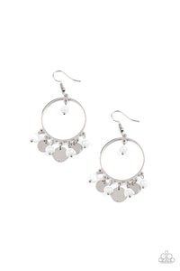 Paparazzi Bubbly Buoyancy - White Earrings - Glitzygals5dollarbling Paparazzi Boutique 